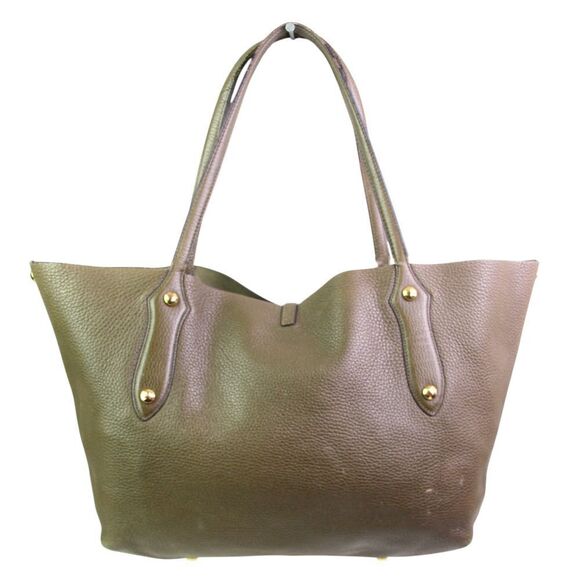 ROOMY Annabel Ingall KHAKI GREEN GENUINE LEATHER SHOULDER BAG HANDBAG TOTE PURSE - Picture 6 of 14